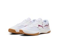 PUMA Unisex VARION II Indoor Court Shoe, White-Berry, 4.5 UK