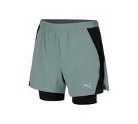 Puma Velocity 2in1 Running Shorts Men - Green, Size XXL