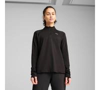 Puma Velocity Cloudspun 1/4 Zip Running Shirt Women - Black, Size 14