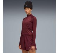 Puma Velocity Cloudspun 1/4 Zip Running Shirt Women-Red, Size S