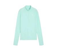 Puma Velocity Cloudspun Long Sleeve Green Blue Women's T-Shirt, Size S