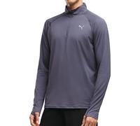 Puma Velocity Cloudspun Mens Running Top Blue Long Sleeve Half Zip Run Jogging