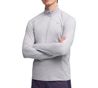 Puma Velocity Cloudspun Mens Running Top Grey Long Sleeve Half Zip Run Jogging