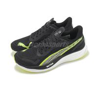 Puma Velocity Nitro 3 Black Yellow Men Unisex Road Running Shoes 377748-18