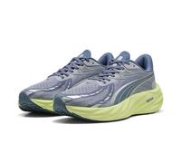 Puma Velocity Nitro 4 Men's Running Shoes | UK 10 in Vibrant Silver/Apple Spritz