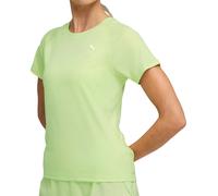 Puma Velocity Womens Running Top Green Short Sleeve Run Crew Neck T-Shirt Ladies