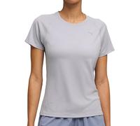 Puma Velocity Womens Running Top Grey Short Sleeve Run Crew Neck Jogging T-Shirt