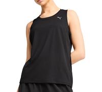 Puma Velocity Womens Running Vest Black Run Sleeveless Crew Neck Tank Top Ladies