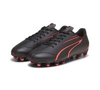 PUMA Vitoria FG/AG JR Soccer Shoe, Black-FIRE Orchid, 12 UK