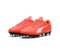 PUMA Vitoria II FG/AG JR Soccer Shoe, Glowing RED White, 11.5 UK
