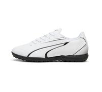 PUMA Unisex Kids Vitoria Tt Jr Soccer Shoe, Puma White Puma Black, 12 UK