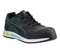 Puma Vivid Green Heart Low Safety Trainers - Black - Size 9