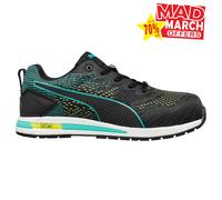 Puma Safety Vivid Green Heart Low Trainer Black/Blue Size 36 Unisex