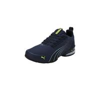 PUMA Voltaic Evo Running Shoes Trainers Unisex - Club Navy-PUMA Black-Electric Lime - Size UK 12