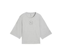PUMA W x HYROX Cropped Lifestyle TEE Light Gray Heather