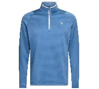 PUMA WAFFLE FLEECE 1/4 ZIP JUMPER - BLUE HORIZON