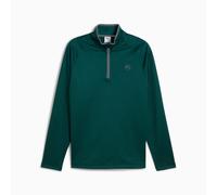 PUMA Waffle Fleece Golf Quarter-Zip Men, Dark Myrtle, size Large
