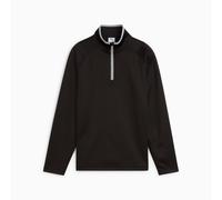 PUMA Waffle Fleece Quarter-Zip Golf Top Shirt Youth, Black, size 7-8 Youth