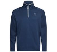 PUMA Waffle Fleece Golf Quarter-Zip Men, Dark Blue, size 2XL