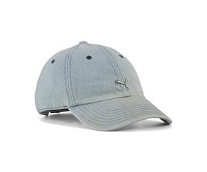 PUMA Wardrobe ESS Metal Dad Cap Faded Denim