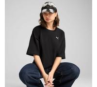 PUMA Wardrobe Essentials Oversized Short T-Shirt Women, Black, size Large