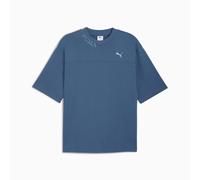 PUMA Washed Out Boxy Tee Shirt Unisex, Dark Indigo, size XL