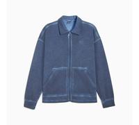 PUMA Washed Out Oversized Overshirt Unisex, Dark Indigo, size Medium