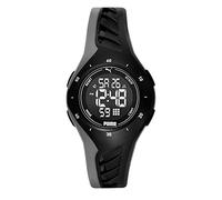 PUMA Watch for Unisex PUMA 3, Digital movement, 40mm Black Polycarbonate case with a Polyurethane strap, P6011