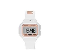 PUMA Watch for Women Mini Remix, Digital movement, 35mm White Polycarbonate case with a Polyurethane strap, P1056
