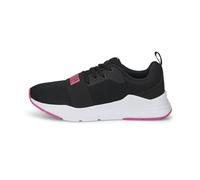PUMA Wired Run JR Sneaker, Black-Sunset Pink, 4 UK