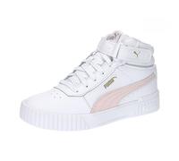 Puma Women Carina 2.0 Mid Sneakers, Puma White-Frosty Pink-Puma Gold, 8 UK