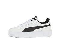 PUMA Carina Street Leather Trainers, Puma White/Black