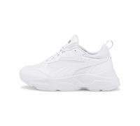 Puma Women Cassia Sneakers, Puma White-Puma White-Puma Team Gold, 5 UK