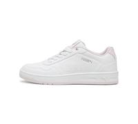 Puma Women Court Classy Sneakers, Puma White-Whisp Of Pink-Puma Silver, 7 UK