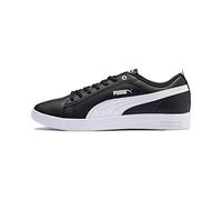 PUMA Women Puma Smash Wns v2 L Sneakers, Puma Black-Puma White, 4 UK