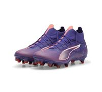 PUMA Women Ultra 5 Match+ FG/AG WN's Soccer Shoe, Lapis Lazuli-PUMA White-Sunset Glow, 4 UK