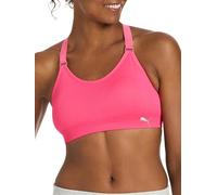 PUMA Women's 2 Pack Seamless Sports Bra, Magic Rose/Heather Grey, L