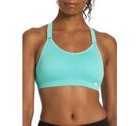 PUMA Women's 2 Pack Seamless Sports Bra, Sheer inches, Aquatic/Black, M