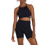 PUMA Women's 2 Piece Seamless Active Stretch Tank & Short Set, New Navy
