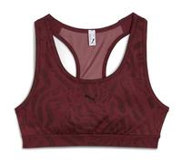 PUMA Women's 4keeps Bra - Padded - Ribbon Stripe Print Bra (Pack of 1)