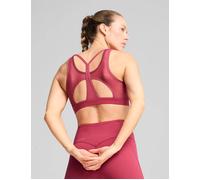 PUMA Women's 4Keeps Cloudspun Sports Bra - Port - Pink - Size: Medium