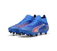 PUMA Women's 6 Match+ FG/AG WN's Soccer Shoe, Ultra Blue White-Glowing RED, 3.5 UK