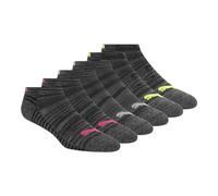 PUMA Women's 6 Pack Low Cut Socks Running, Black/Pink, Large (Pack of 6)