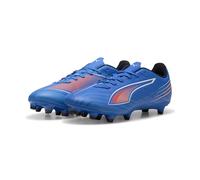 PUMA Women's 6 Play FG/AG WN's Soccer Shoe, Ultra Blue White-Glowing RED, 4 UK