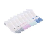 PUMA Women's 8 Pack Low Cut Socks, White 9-11
