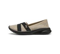 Puma Womens Adelina 2 Topcat Slip On Flats Casual - Beige, Toasted Almond-Puma Black, 7