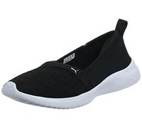 PUMA Women's Adelina Sneaker, Black Silver, 3.5 UK