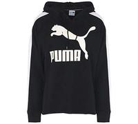 Puma Women's Archive Logo T7 Hoodie Coat, Black (Cotton Black), X-Small