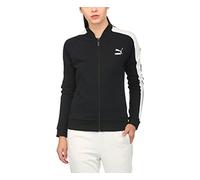 Puma Women's Archive T7 Tracksuit Jacket, Structured Jacket, Womens, Jacket, Archive T7 Track Jkt struct, cotton black