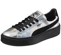 PUMA Womens Basket Platform Explosive Platforms Trainers Metallic 4 UK